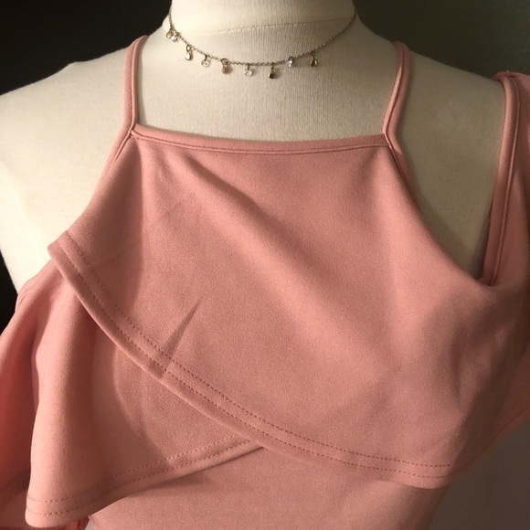 She+Sky Rose Open Shoulder Dress Size M NWT - Picture 2 of 8